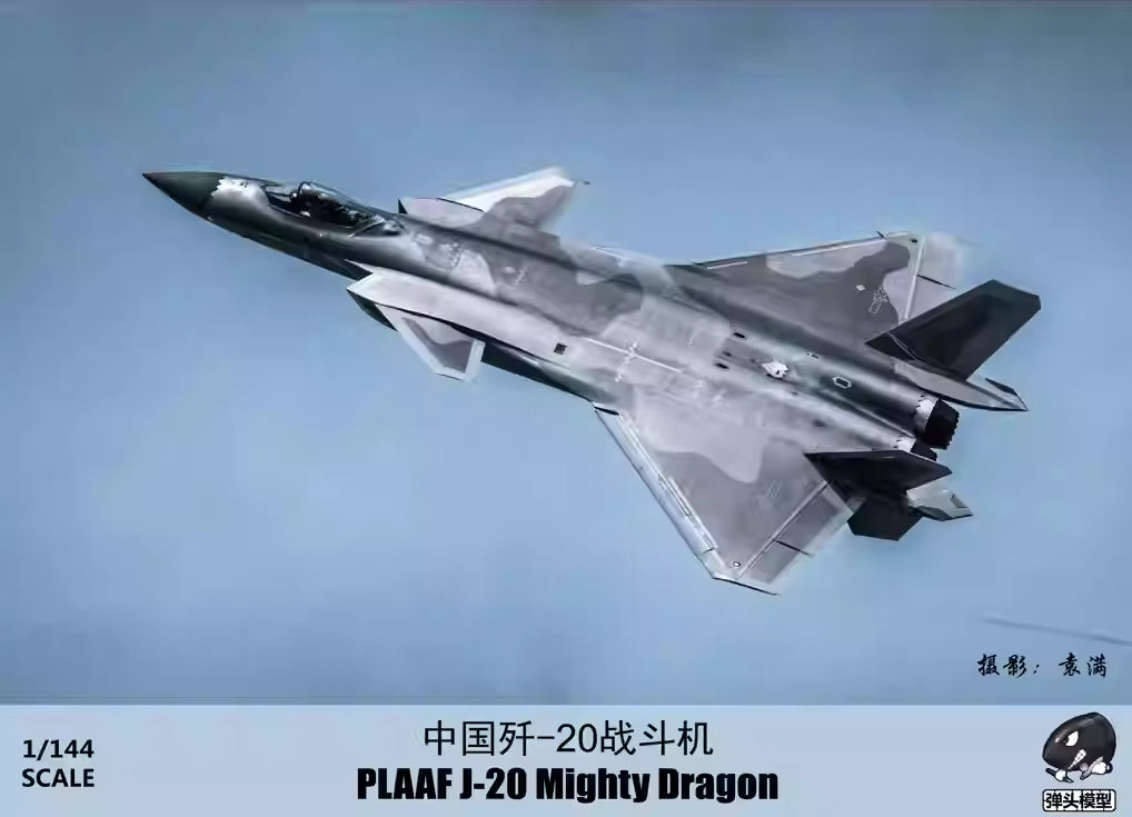Explore this J-20 Airplane Model Kit Chinese PLAAF | Warhead WSA144020 1/144 Presale