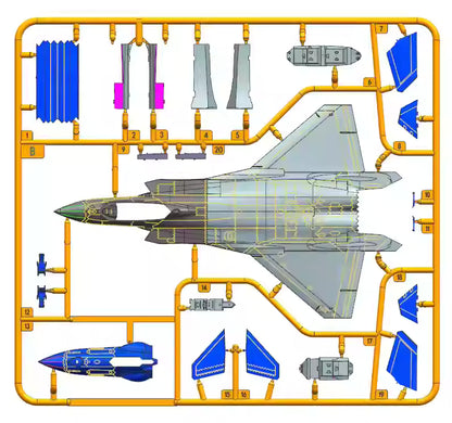 PLAAF J-20S Two-Seater Fighter Model Kit | Warhead WSA144021 1/144