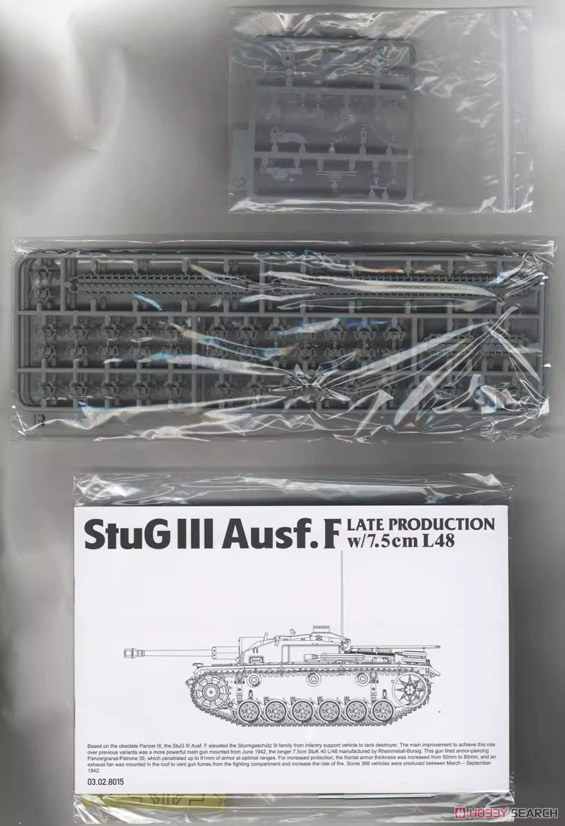 Explore this TAKOM 8015 1/35 StuG III Ausf.F Late Production w/7.5cm L48 Model Kit