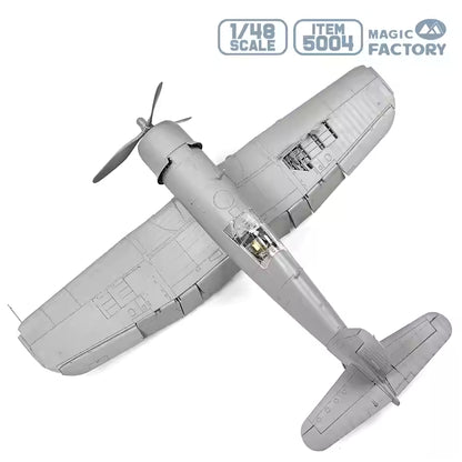 Explore the British Corsair Mk.II Aircraft Model Kit with intricate details, including photo-etch parts, decals, and options for unfolded or folded wings!