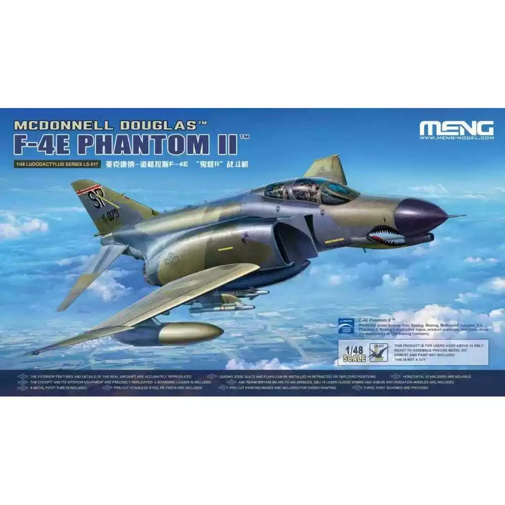 MENG LS-017 1/48 McDonnell Douglas F-4E Phantom II  Aircraft Assembly  Model Kit
