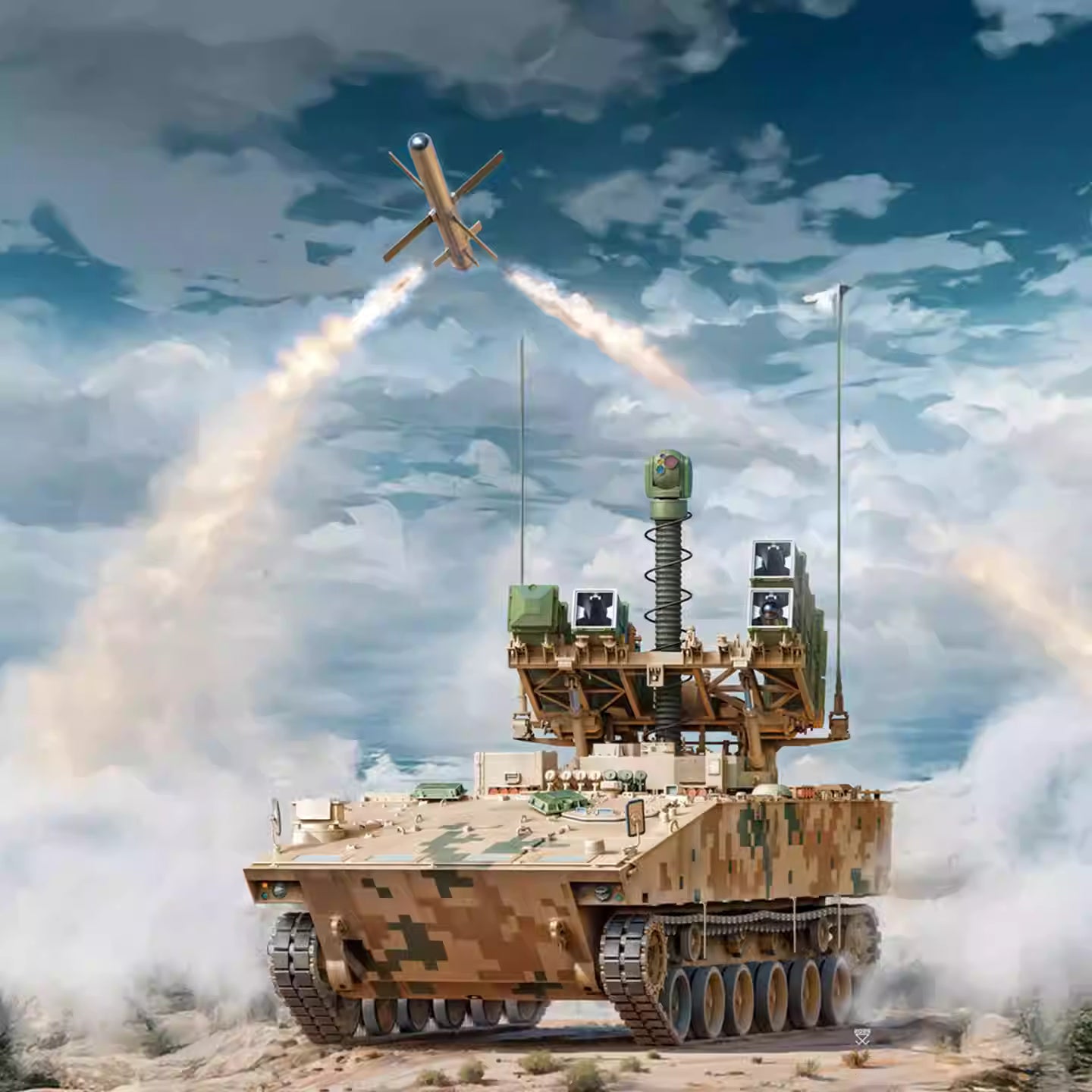 Zimi ZM35043 1/35 PLA AFT-10 Anti-tank Missile Launcher Vehicle Model Kit - ModelHives