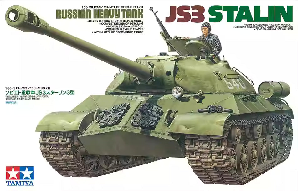 Tamiya 35211 1/35 Russian JS3 STALIN TANK MODEL KIT low stock