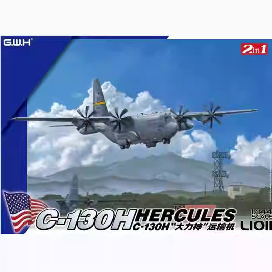 1/144 C-130H Hercules Model Kit W/internior (2 in 1) | Great Wall Hobby L1011