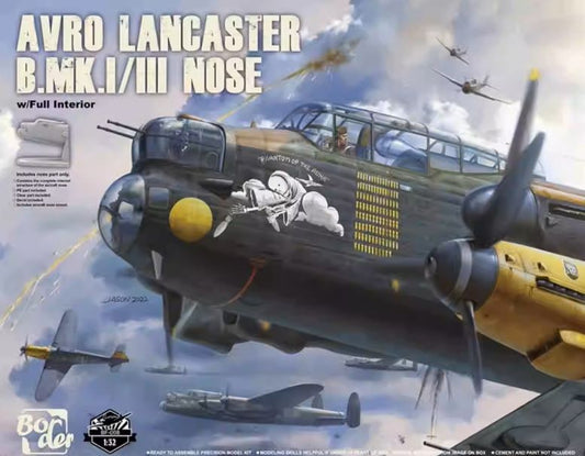 Border BF-008 1/32 Avro Lancaster B.Mk.I/III Nose w/Full Interior Airplane Model Kit