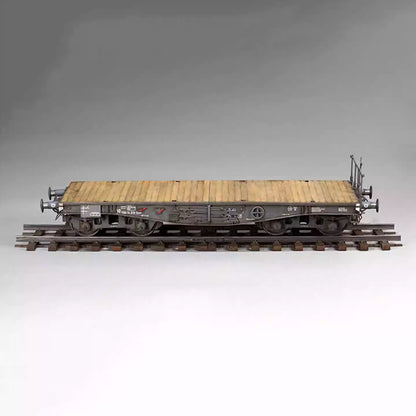 1/35 German 50t Type SSy45 Flatcar Schwerer Platformwagen（3in1）Tank Model Kit | Zimi ZM35076