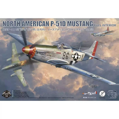 Border BF-015 P-51D Mustang Full Interior 1/35 Fighter Model Kit
