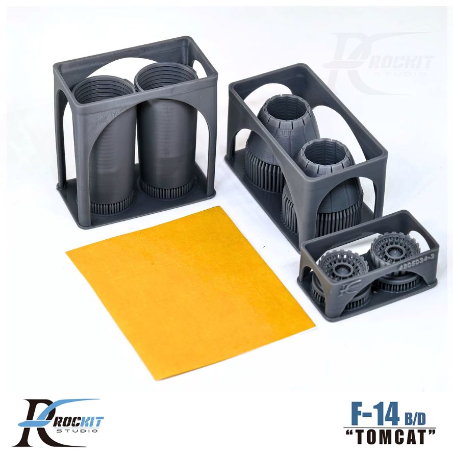 ROCKIT 480504 1/48  (off State)F-14 B/D F-110 GE-400 Exhaust Nozzles For Tamiya