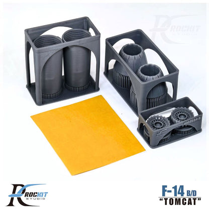 ROCKIT 480504 1/48  (off State)F-14 B/D F-110 GE-400 Exhaust Nozzles For Tamiya