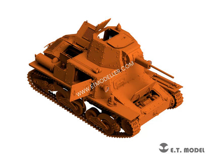 ETMODEL Z3501 1/35 Italian Carro Armato L6/40 Light Tank Model Kit-Full‑Interior
