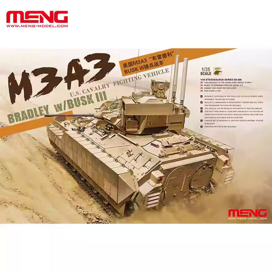 Meng SS-006 1/35 U.S. M3A3 Bradley w/ Busk III Cavalry Fighting Vehicle Model Kit
