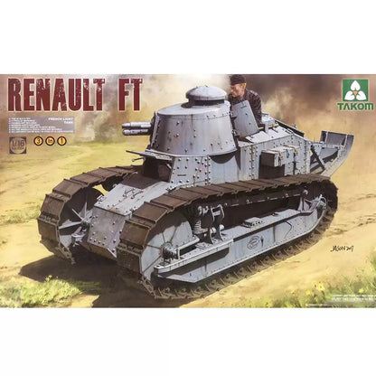 Takom 1004 1/16 French Renault FT Tank Model Kit Reprint