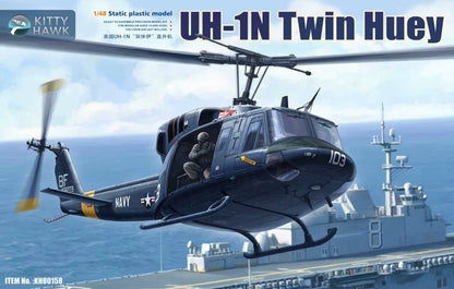 Discover the Kitty Hawk KH80158 UH-1N Twin Huey 1/48 model kit