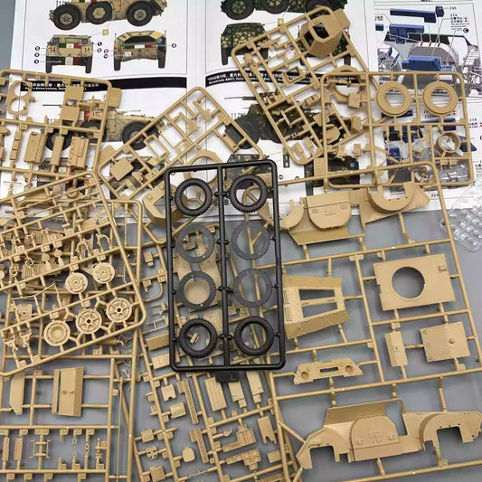 Explore this AB41 Armored Car Model Kit 1/35 (Italian Autoblinda) | Heavy&Lanmo MM35005