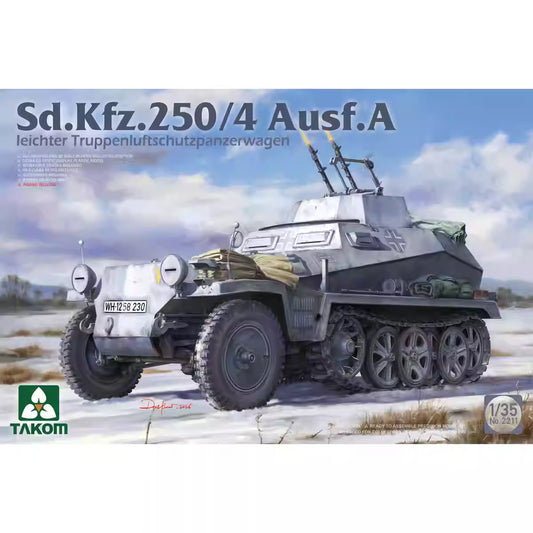 Find the TAKOM 2211 1/35 Sd.Kfz.250/4 Ausf.A Tank Model Kit Reprint