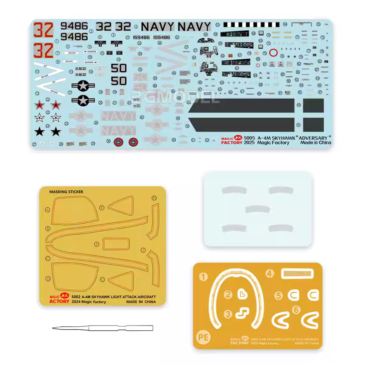 Explore this A-4M Skyhawk 'Adversary' Light Attack Aircraft Model Kit 1/48 | MAGIC FACTORY 5005