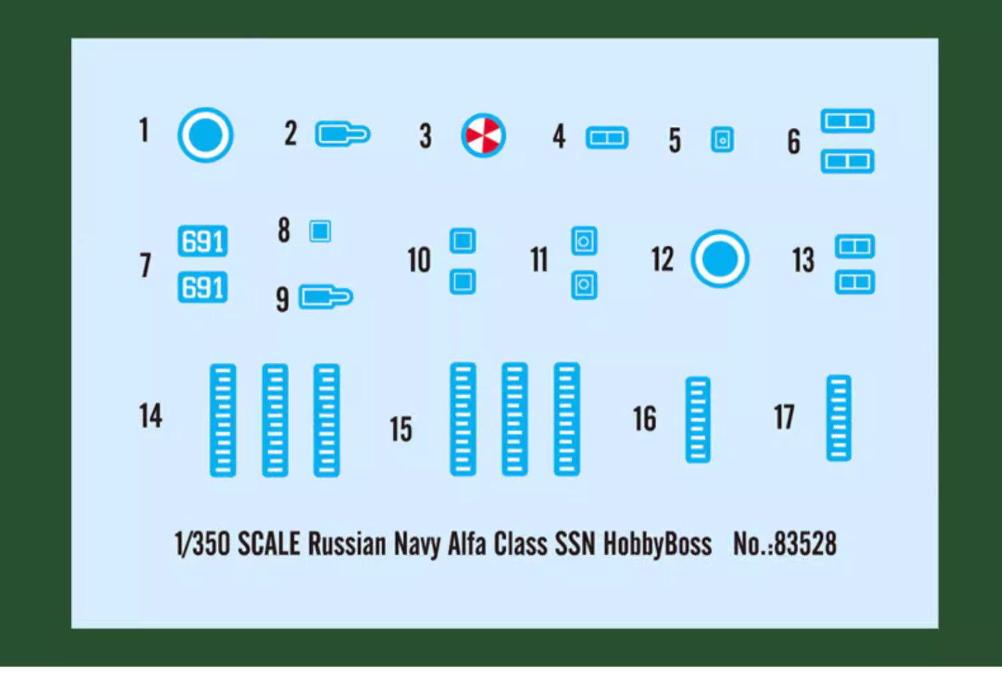 Explore this Hobbyboss 83528 1/350 Scale Russian Navy Alfa Class SSN Ship Model Kit