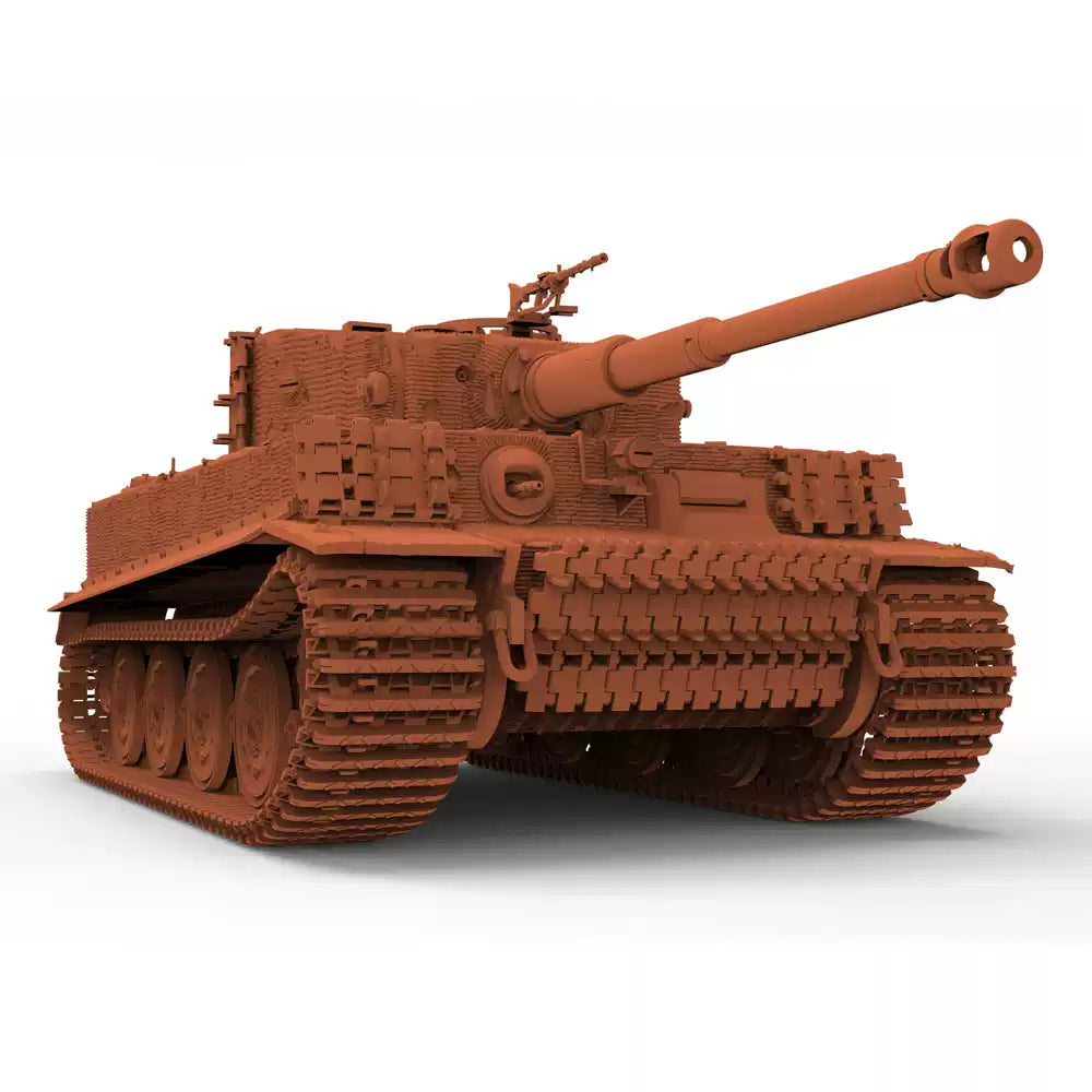 Refine 2005 1/72 TIGER I Ausf.E (Late/Command Type 2 options) Tank Resin Kit