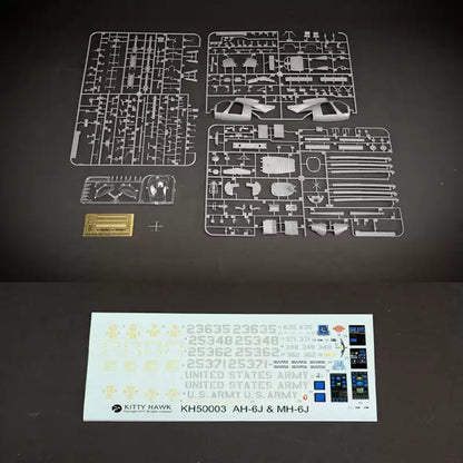Kitty Hawk 50003 1/35 AH-6J/MH-6J `Nightstalkers` Assemble Plastic Model Helicopter