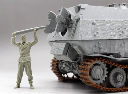 Amusing 35A057 1/35 Sd.Kfz.184 Elefant Full Interior Clear Version Tank w/Zimmerit