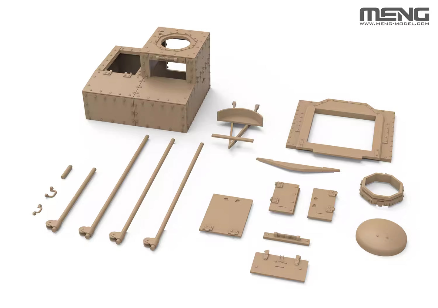 Explore this MENG SS-021 1/35 French FT T.S.F. Radio Version(with Resin Parts) Model Kit