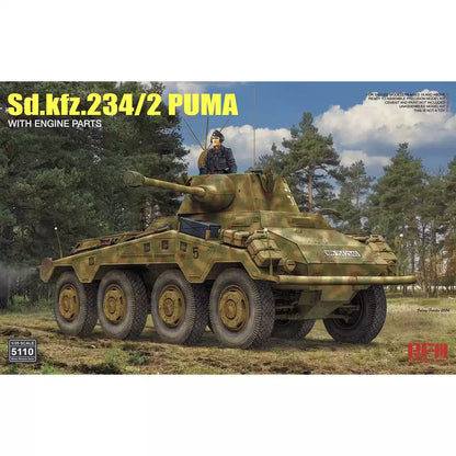 Sd.kfz.234/2 W/ Engine Tank Model Kit | RYE FIELD RFM 5110 1/35