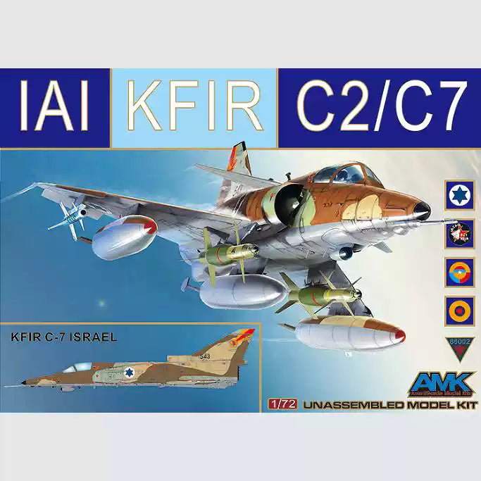 AMK 86002 1/72 IAI Kfir C2/C7 Fighter Model Kit