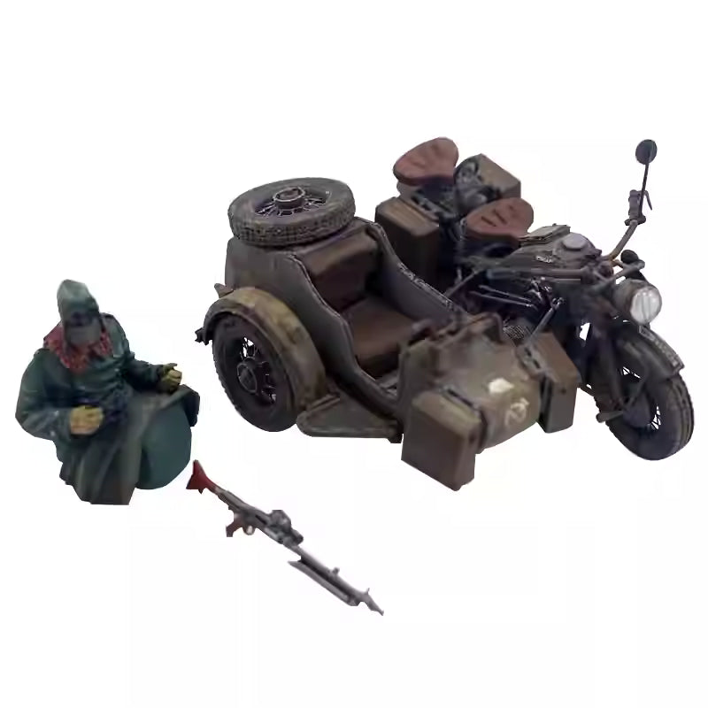Great Wall 1/35 L3508 WWII German Motorcycle Zündapp KS750 w/Sidecar Model Kit