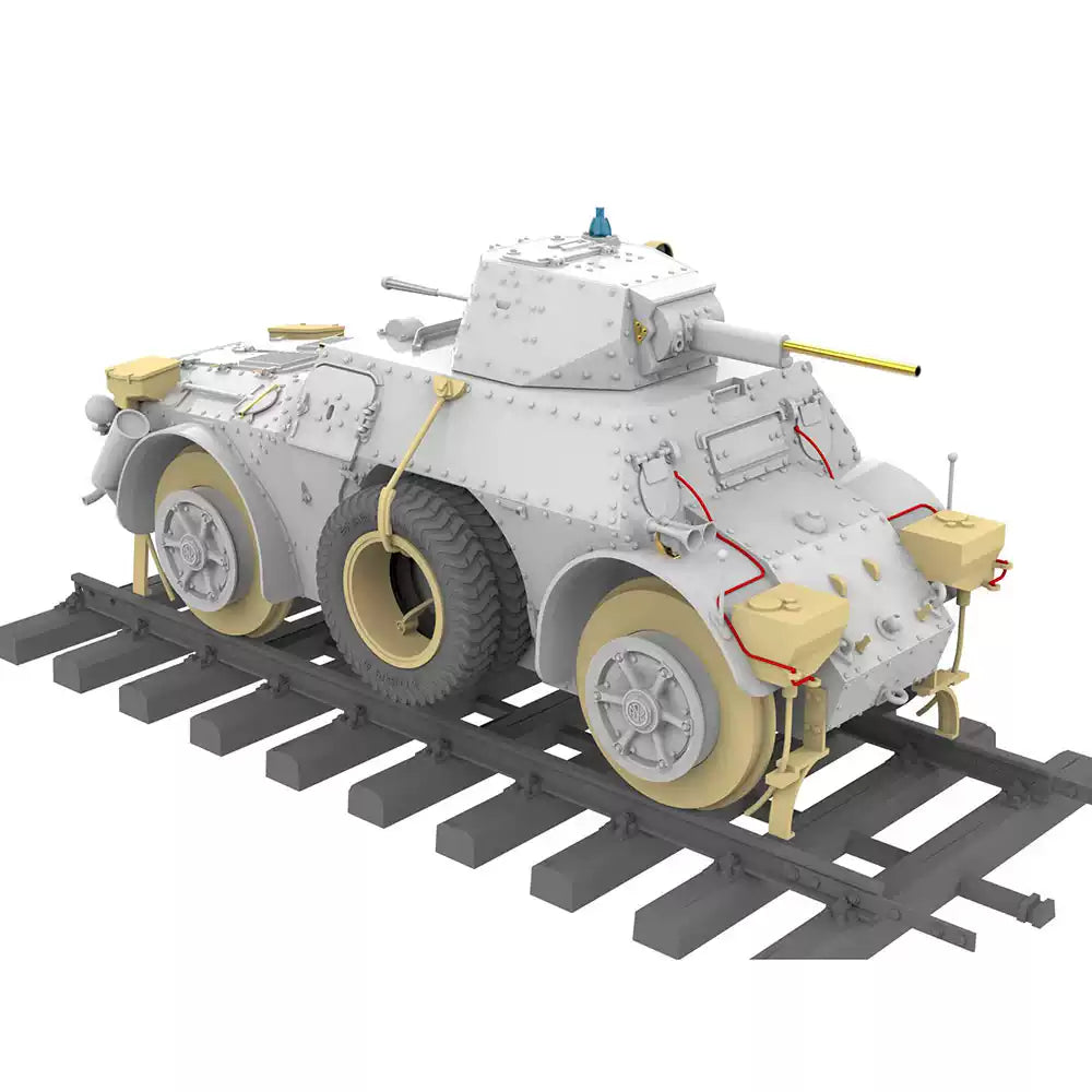 Heavy& Lanmo MM35012 1/35 Italian AB41 Ferroviaria Railway Armored Car Model Kit