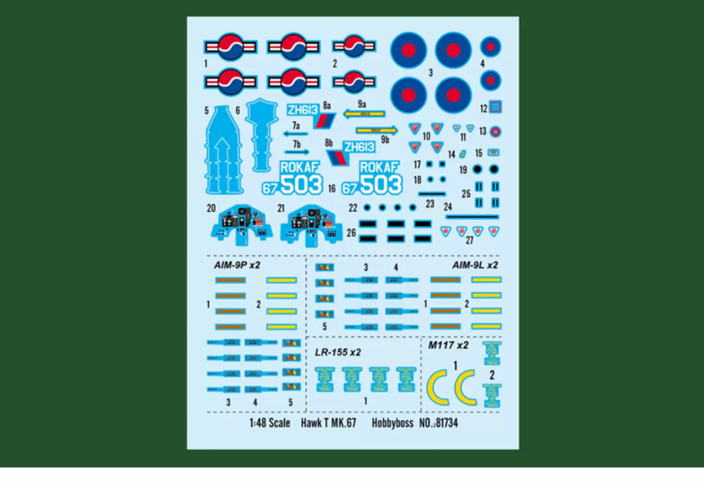 Hobbyboss 81734 1/48 BAe Hawk T Mk.67 Aircraft Model Kit