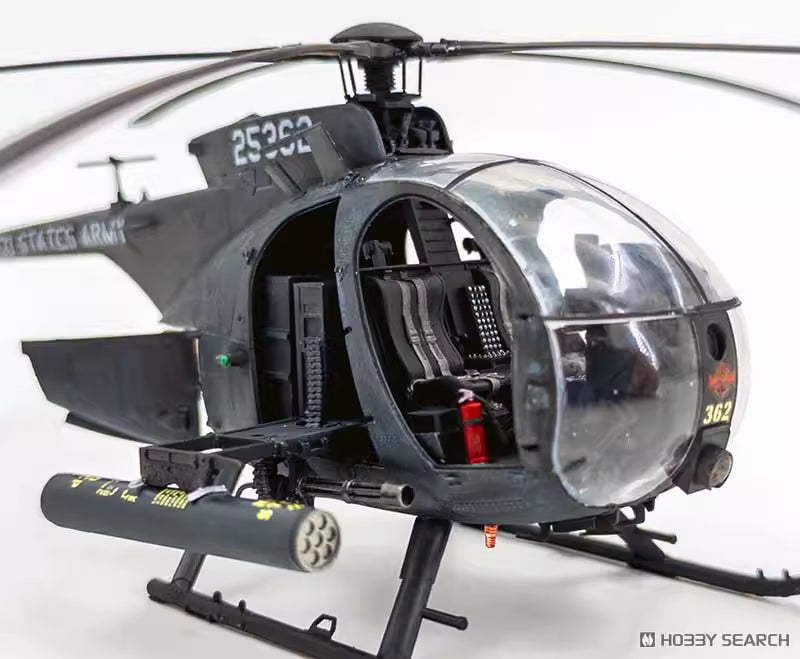 Explore this US AH-6J Helicopter Model Kit 1/35 Little Bird Night Stalkers | Zimi Model ZM 50001