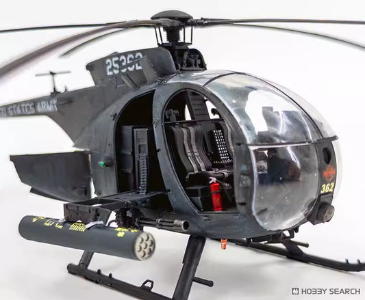 Explore this US AH-6J Helicopter Model Kit 1/35 Little Bird Night Stalkers | Zimi Model ZM 50001