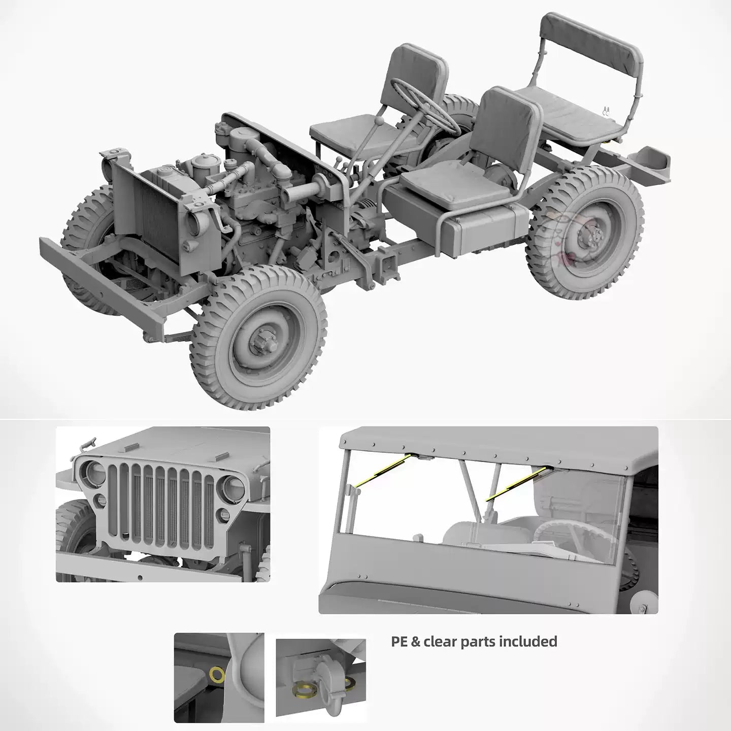TAKOM 2214 1/35 0.25t Utility Truck with Canvas Top Car Model kit