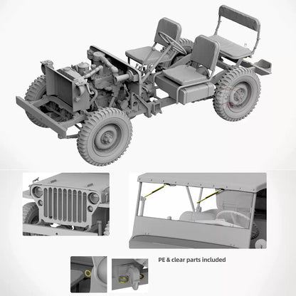TAKOM 2214 1/35 0.25t Utility Truck with Canvas Top Car Model kit