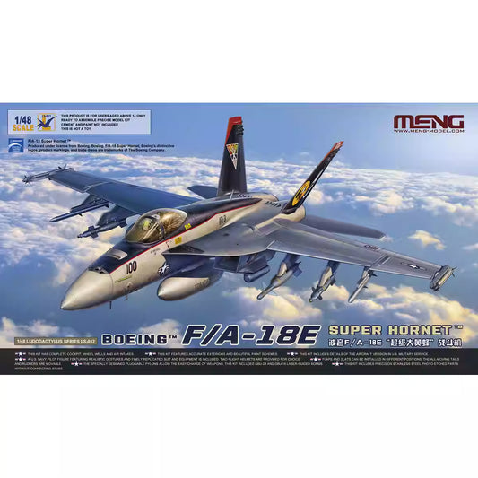 Discover the MENG LS-012 1/48 F/A-18E SUPER HORNET Airplane Model Kit.