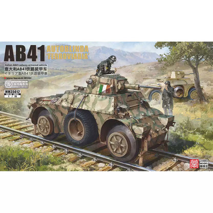 Heavy& Lanmo MM35012 1/35 Italian AB41 Ferroviaria Railway Armored Car Model Kit