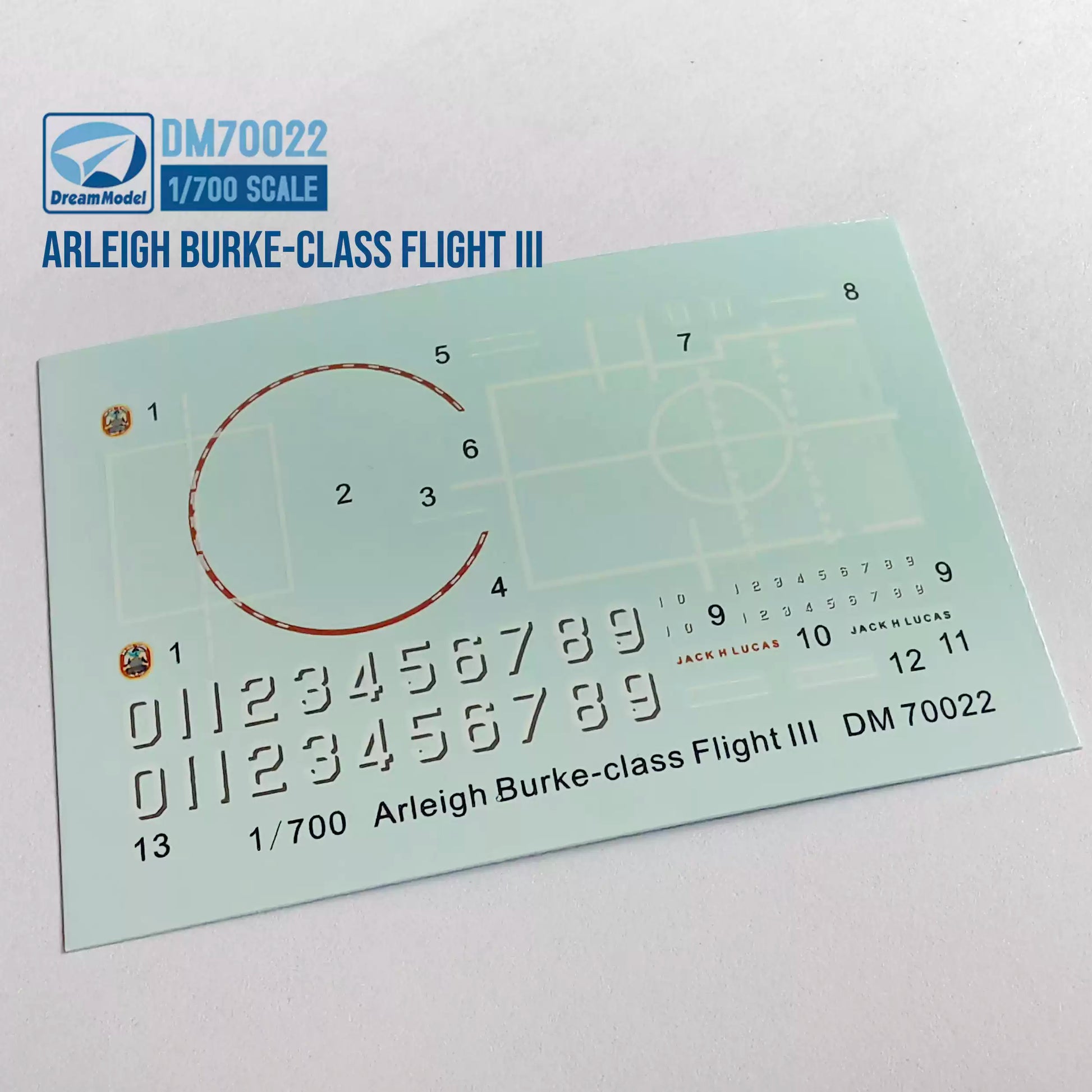 Build your own Arleigh Burke-class Destroyer Fight III 1/700 model kit