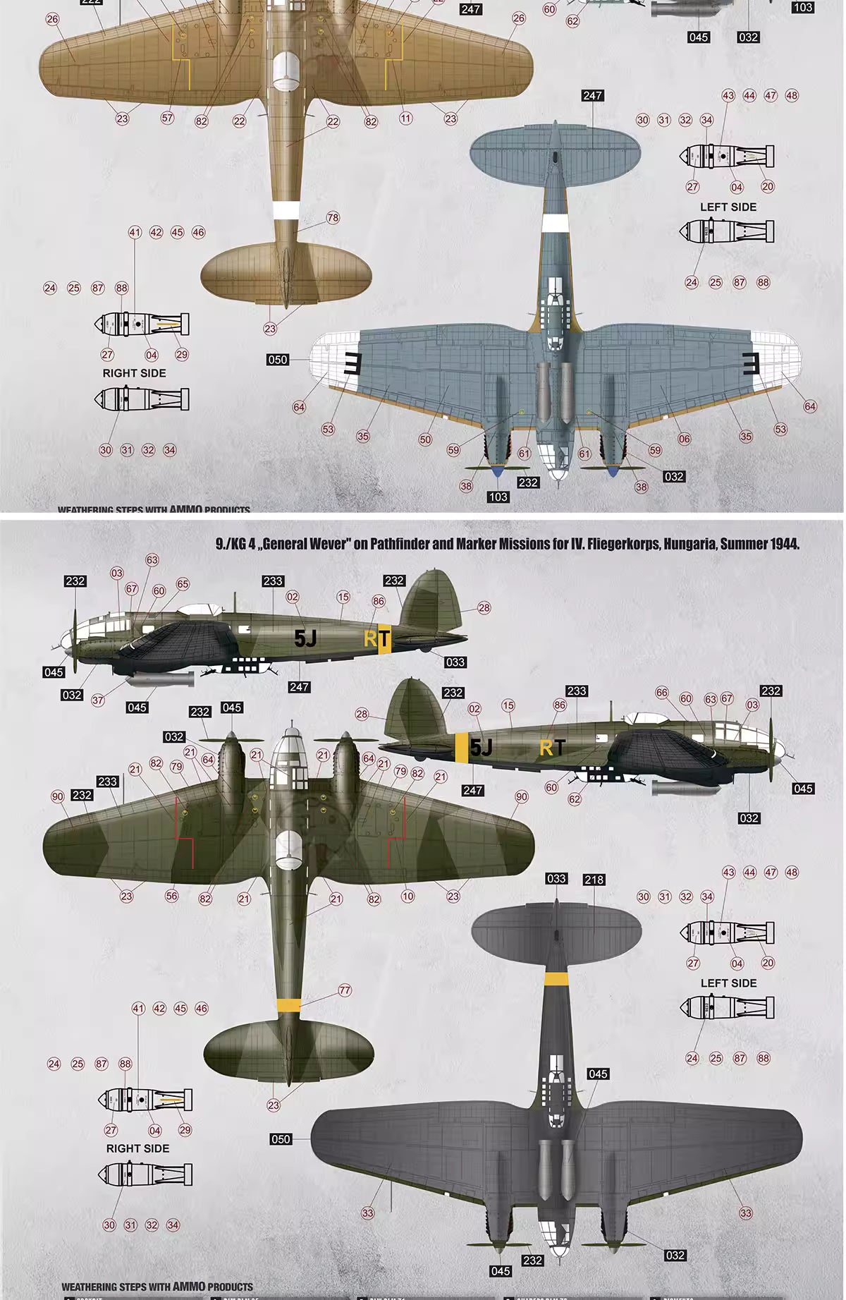Explore this WWII German Bomber He 111H-6 Model Kit Full Interior 1/35 | Border BF-018