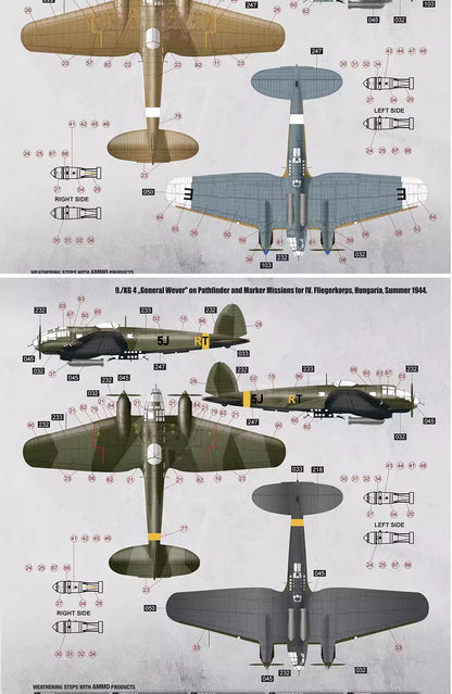 Explore this WWII German Bomber He 111H-6 Model Kit Full Interior 1/35 | Border BF-018