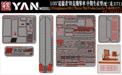 Yan Model PE-35121 1/35 Jagdpanzer38(t) "Hetzer" Mid Production (for TAKOM 2171)