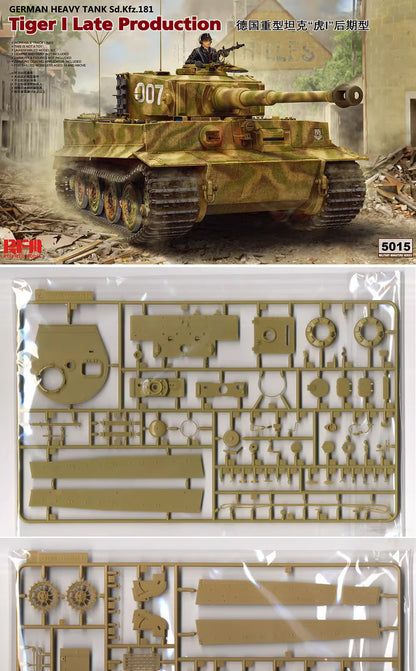 Ryefield-Model 1/35 5015 Ausf.E Tiger I Tank Model Kit