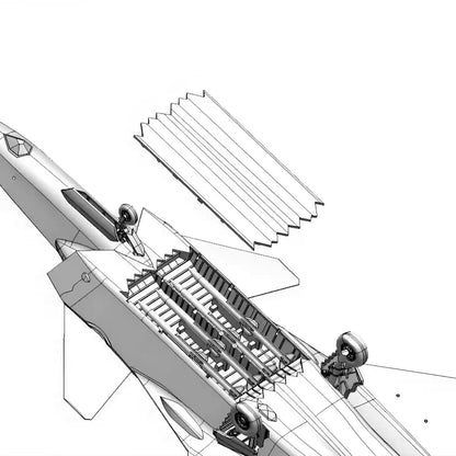 J-20 Airplane Model Kit Chinese PLAAF | Warhead WSA144020 1/144 - ModelHives