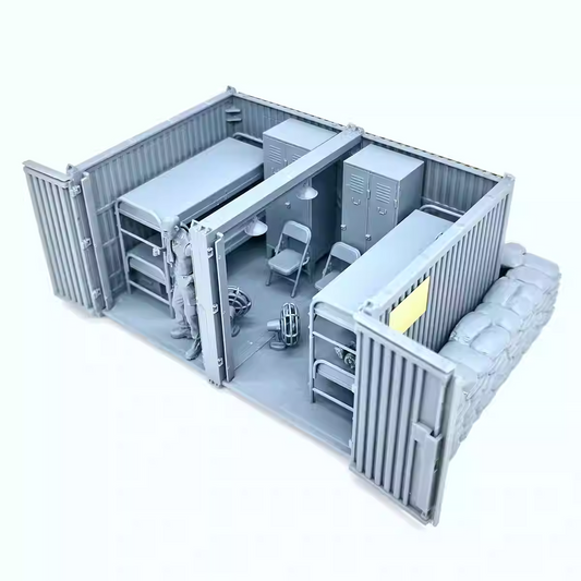 Explore the Gecko 35GM0116 1/35 US Army Base Temporary Dormitories model kit, featuring detailed barracks and accessories from the Vietnam War era.