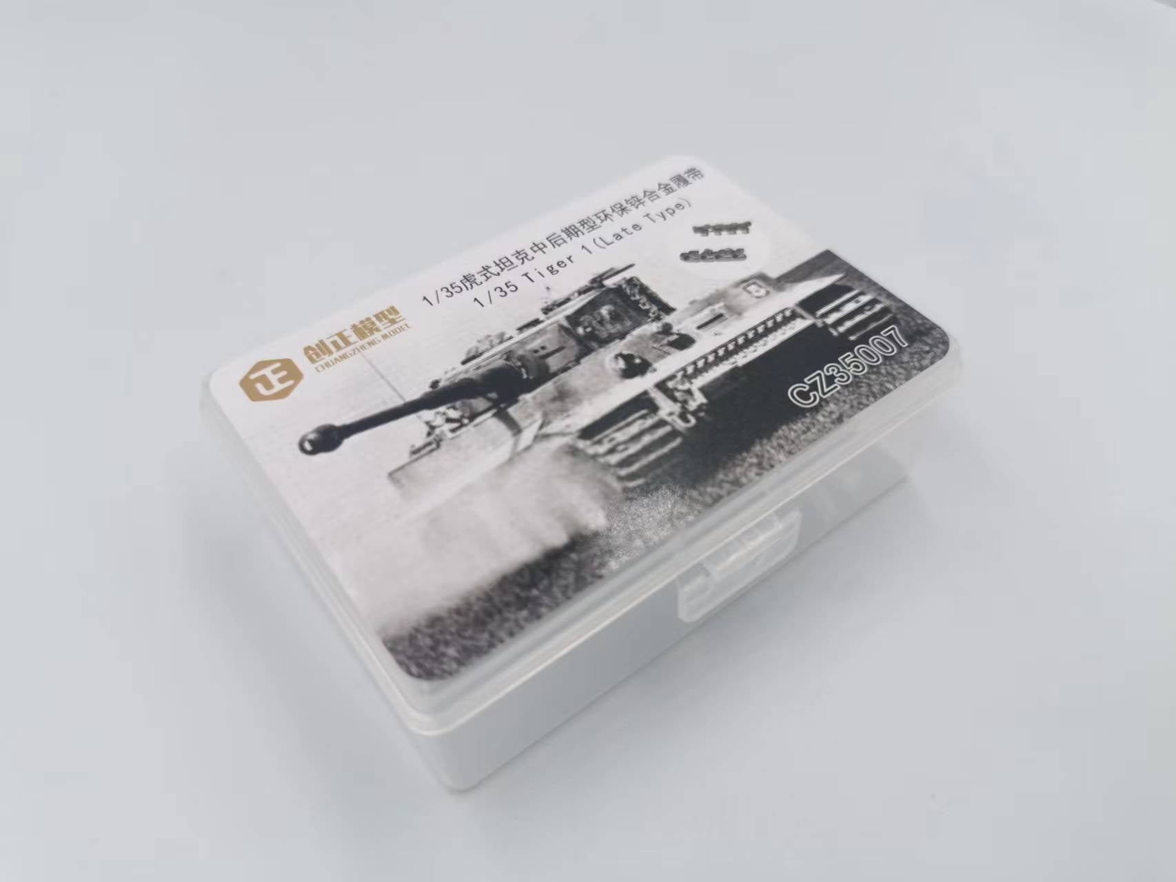 R-Model CZ35007 1/35 Tiger I LateType kirsite Metal Track CHUANGZHENG box packaging