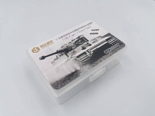 R-Model CZ35007 1/35 Tiger I LateType kirsite Metal Track CHUANGZHENG box packaging