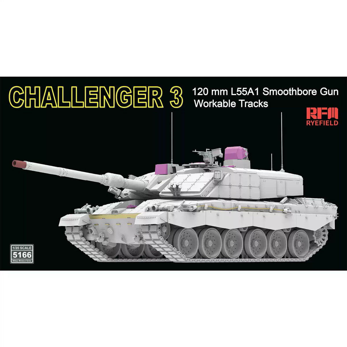 RYE FIELD 5166 1/35 Challenger 3 Tank Model Kit