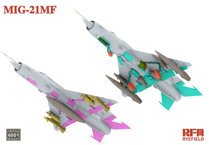 Build the RFM6001 MIG-21MF 1/48 Fighter Model Kit by RYE FIELD.
