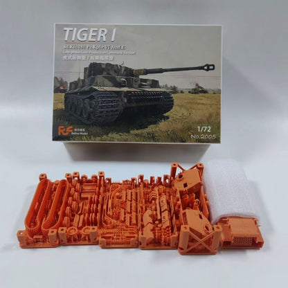 Refine 2005 1/72 TIGER I Ausf.E (Late/Command Type 2 options) Tank Resin Kit