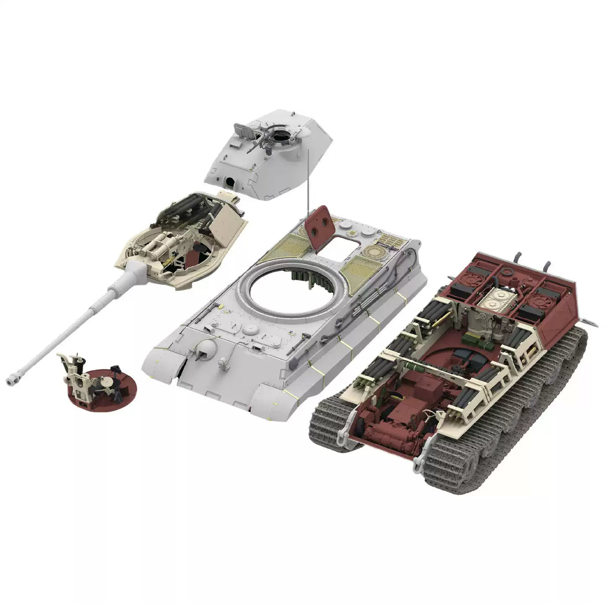 Rye Field RFM-5165 1/35 Sd.Kfz.182 KING TIGER Porsche Turret Full Interior Kit