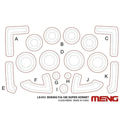 LS-023 MENG 1/48 F/A-18E Super Hornet Golden Dragons HEC Model Exhibition limited Edition Kit